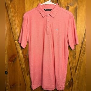 Travis Mathew The Zinna Golf Polo (Heather Cardinal,  Men’s M)